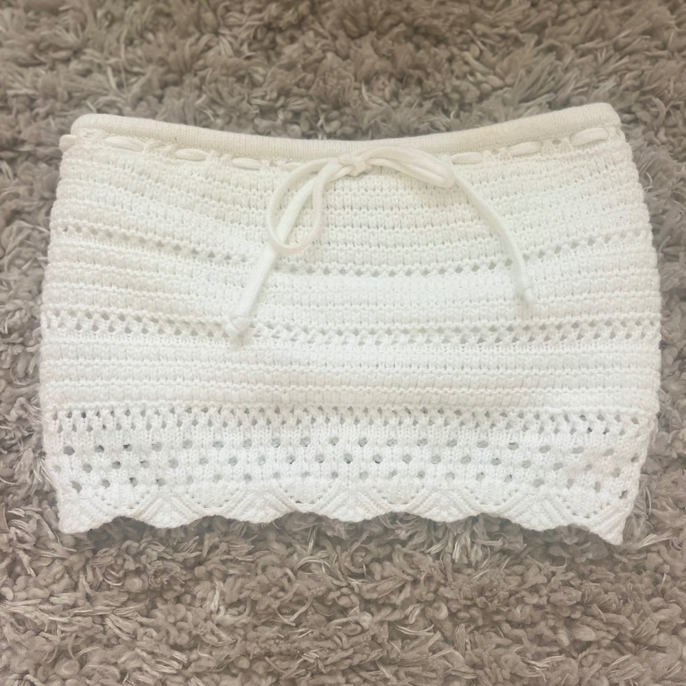 Hollister Crochet‑Style Tube Top • Size XXS